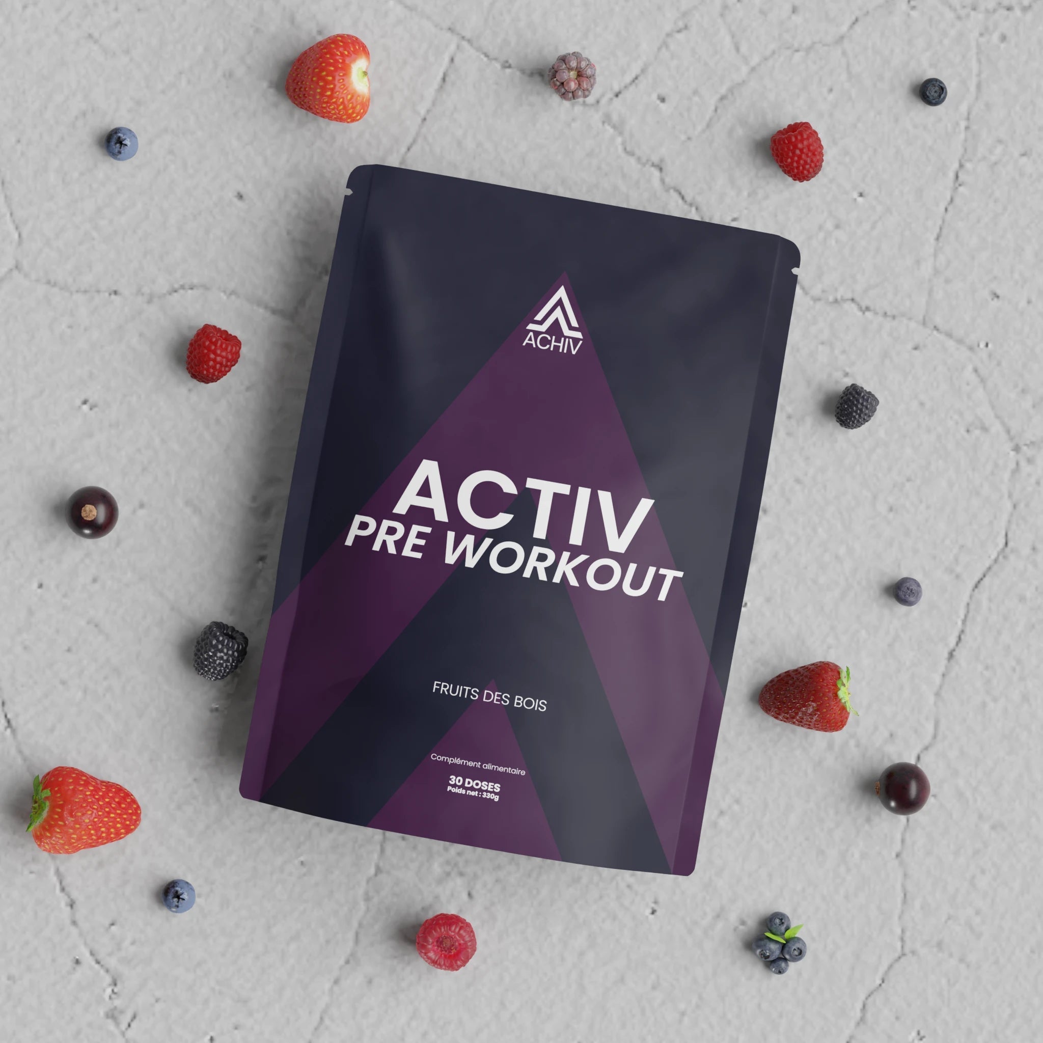 PRE WORKOUT ACTIV : ÉNERGIE, PERFORMANCE, FOCUS ACHIV