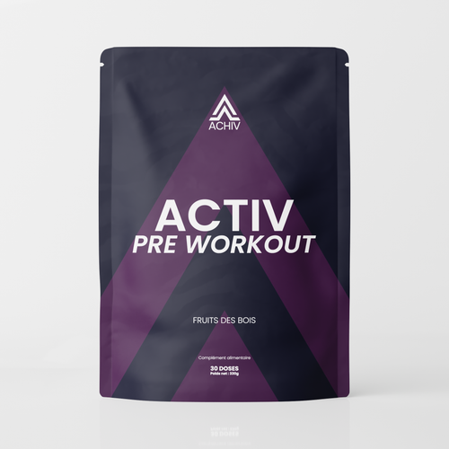 PRE WORKOUT ACTIV : ÉNERGIE, PERFORMANCE, FOCUS ACHIV